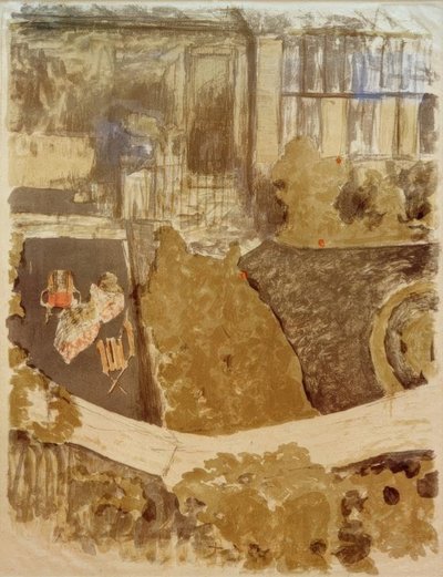 The Garden in Front of the Studio by Edouard Vuillard